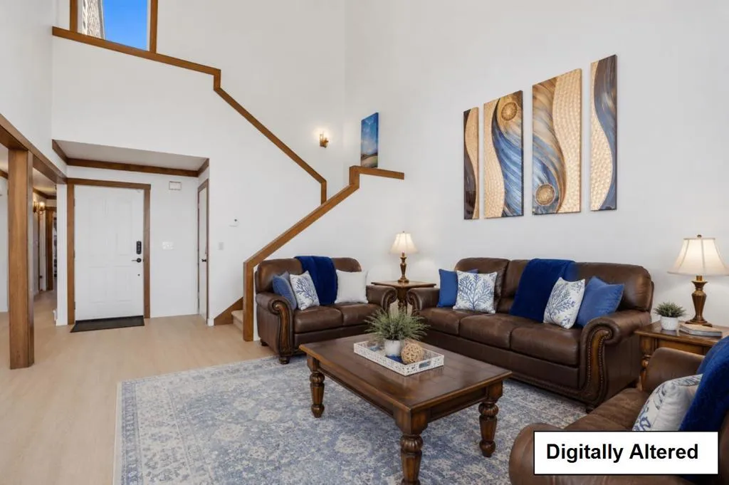 some virtual staging decor added