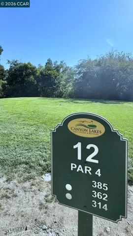 12TH TEE OF THE CROW CANYON  CCGC