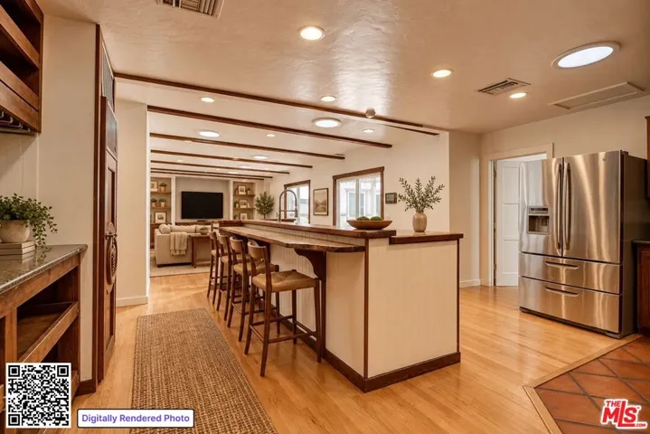 Kitchen to family room