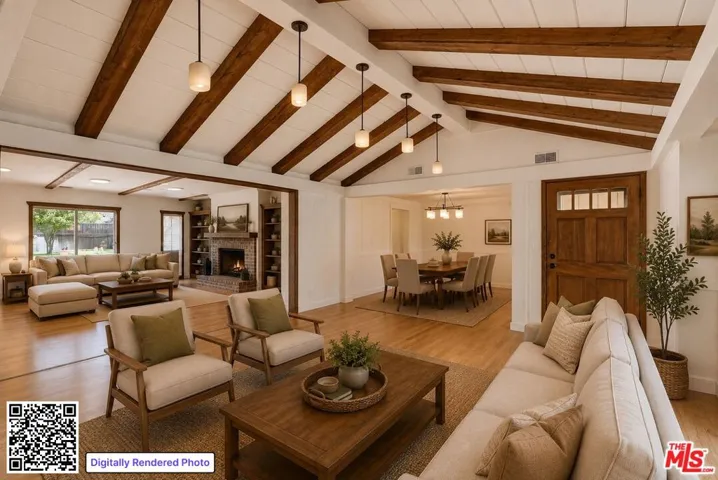Overview of living room, famil