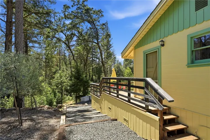 Side of house leading to back deck
