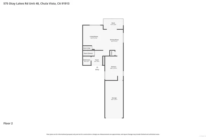 Floor Plan - Level 2 (Entry Level)