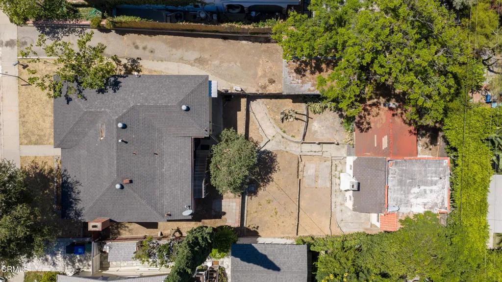 5007 Los Robles St Drone Overhead - Low