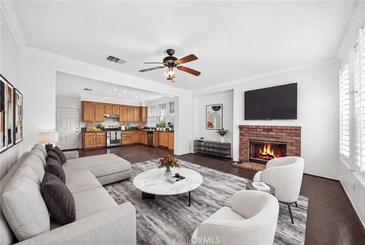 Family Room Virtually Staged