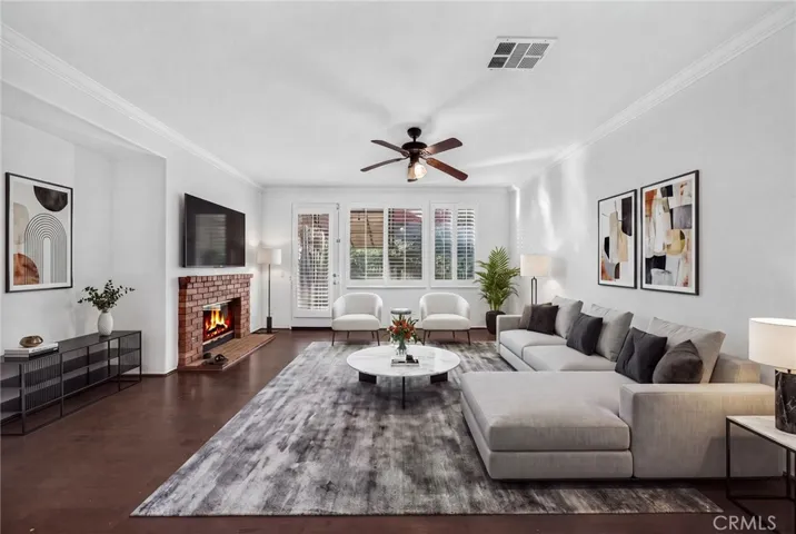 Family Room Virtually Staged