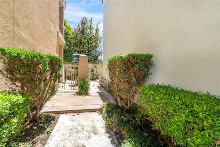 pathway towards front door