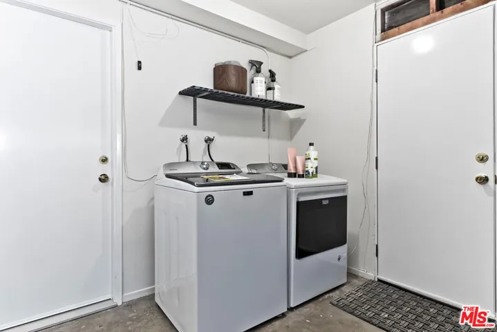 Laundry in garage