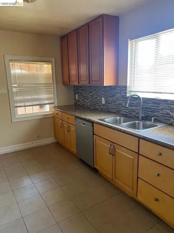 View of laundry area from kitchen