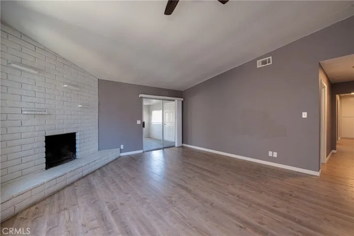 The sunroom is direclty off of the living room.