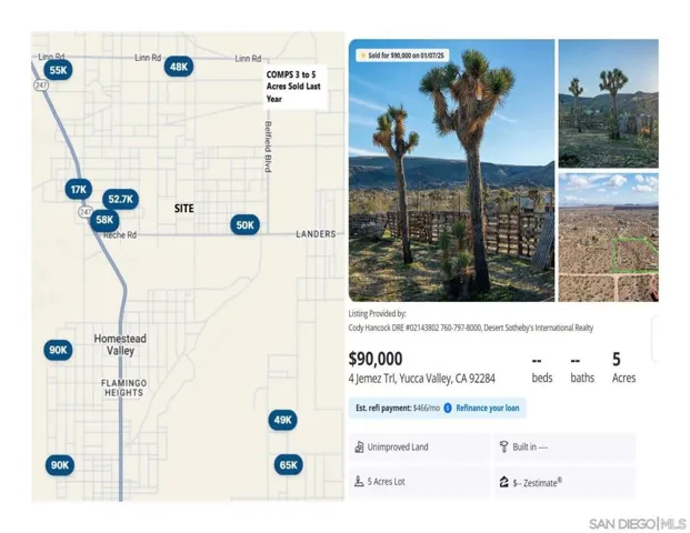 1260 N Sage, Landers, California 92285