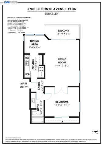 2700 Le Conte Ave 406, Berkeley, California 94709
