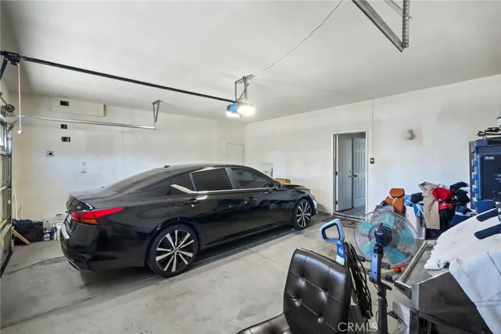2 car garage with EV outlet