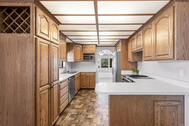 Custom Oak cabinets