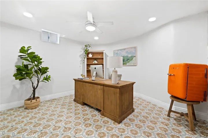 Lower floor office