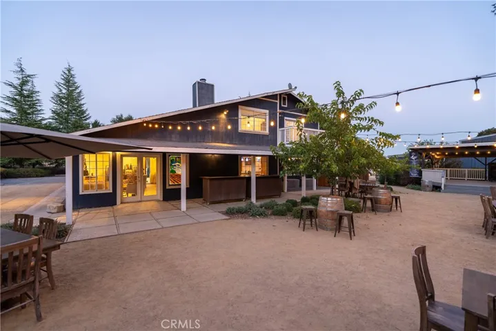 See the Tasting Room from the back patio.