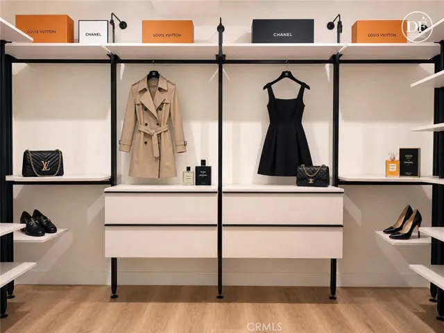 Walk-in Closet - Digitally staged
