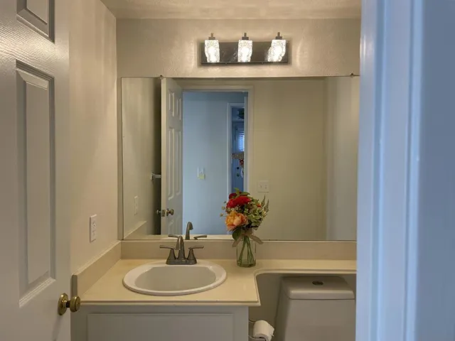 1/2 bathroom downstairs