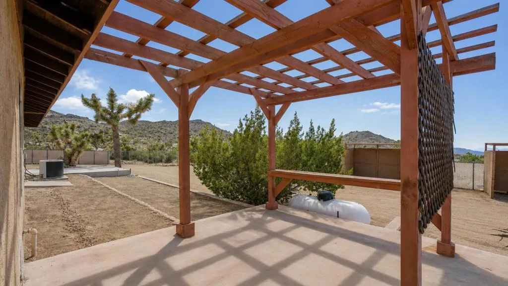 side patio off of bedroom