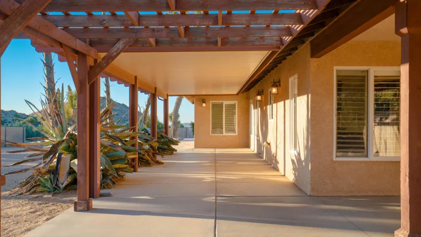 Back covered patio