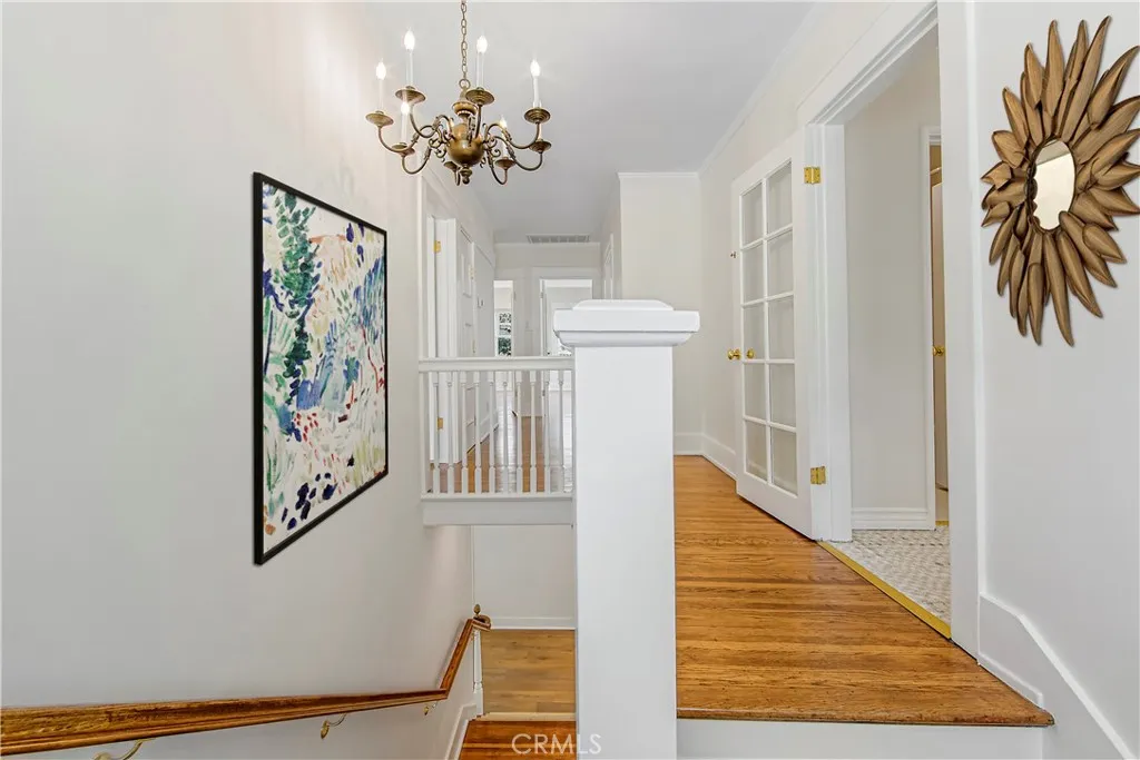 Hallway to second floor bedrooms