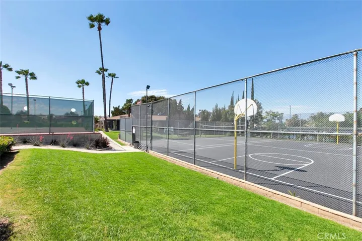 Access to pickleball, tennis, basketball courts.