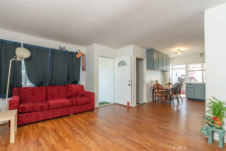 Bright and inviting living room with abundant natural light.