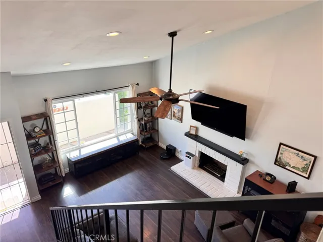 View from landing to living room
