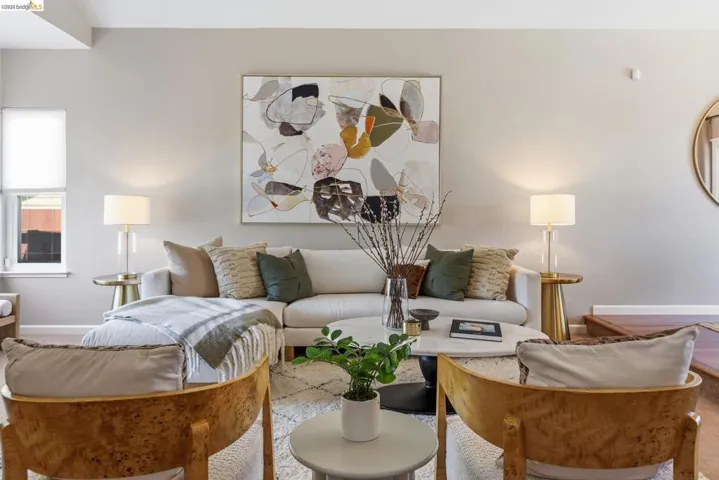 Bright living space featuring neutral wall tones