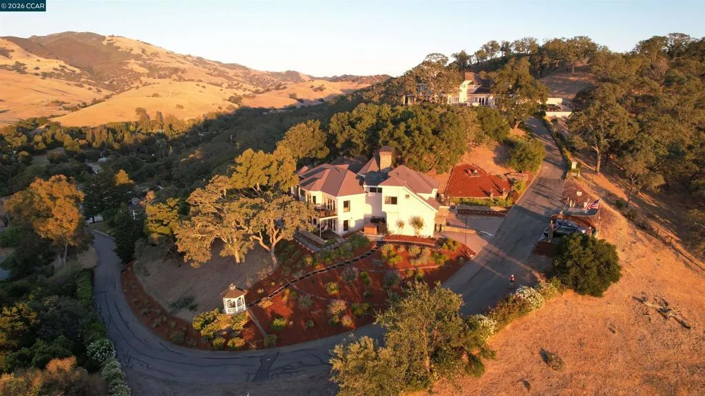 House Drone at Sunset