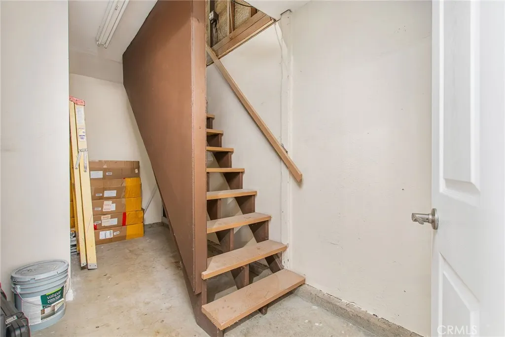 Stairs up to attic