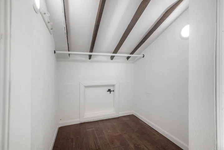 Closet in the loft.