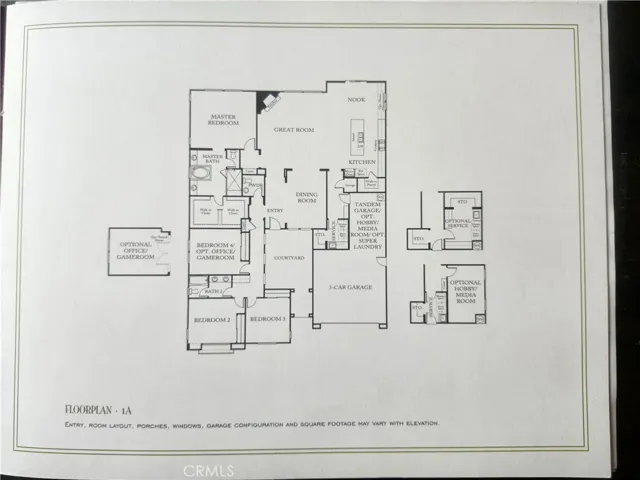 Single Story Model with Optional 5th Bedroom