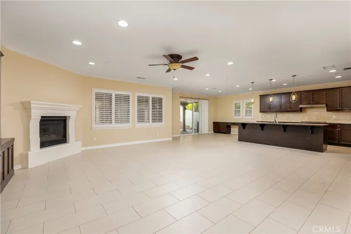 Immense Living Room Open to Kitchen