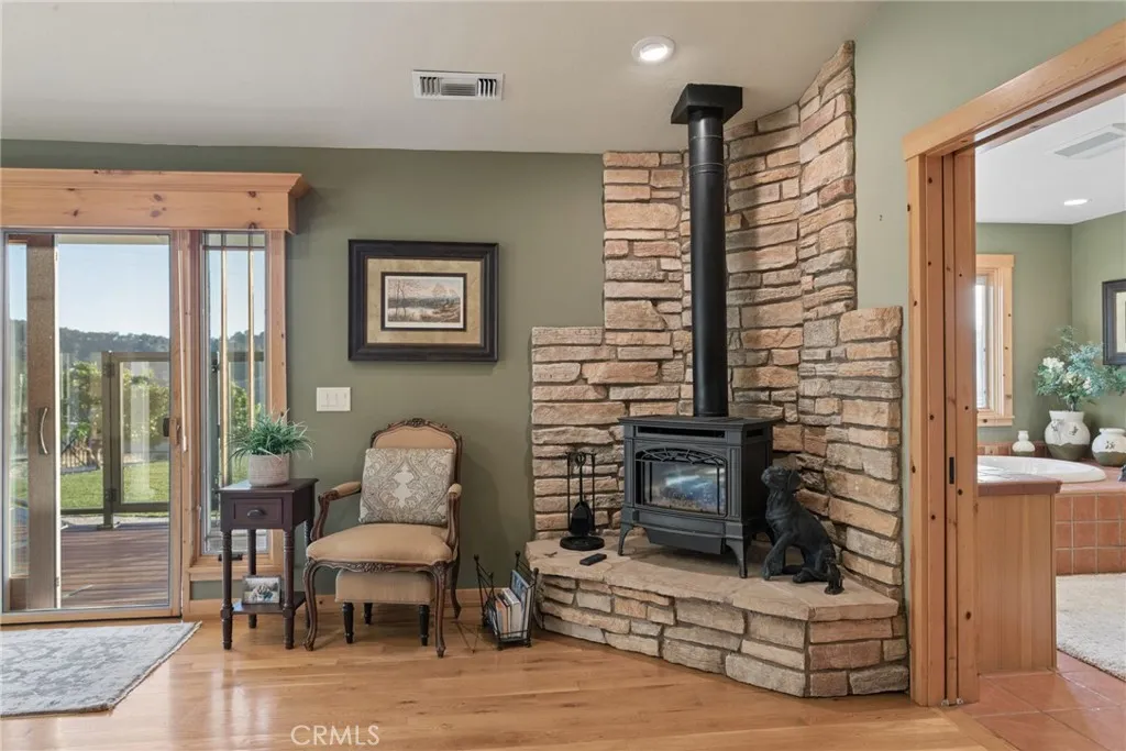 primary bedroom fireplace