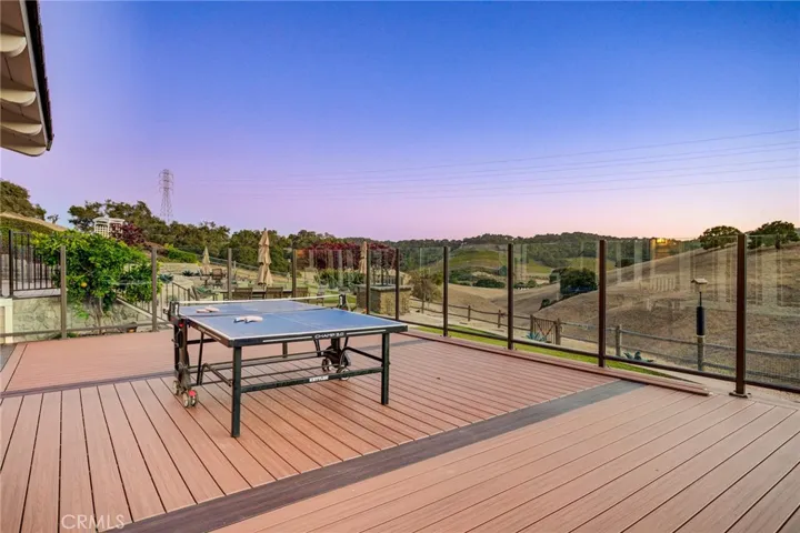 game room or fitness room deck