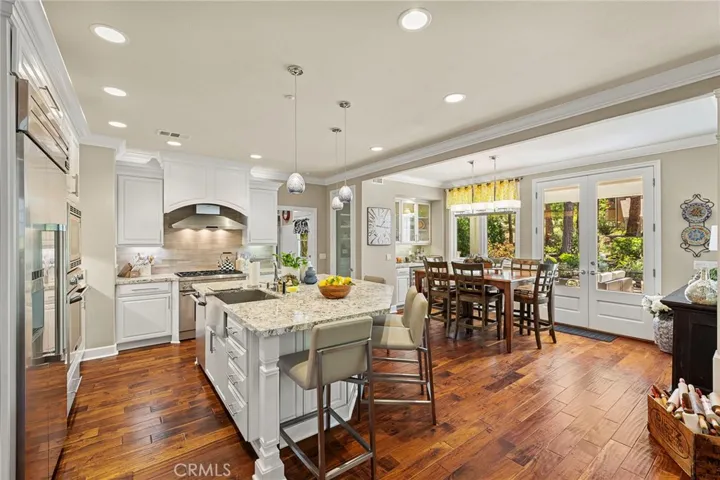kitchen and dining room