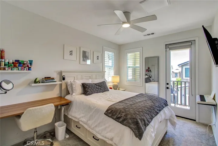 Bedroom 1 with balcony