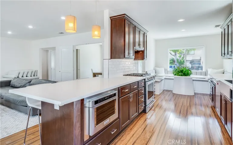 Kitchen opens to the family room