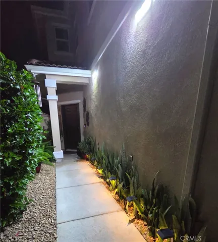 Night view of main entrance