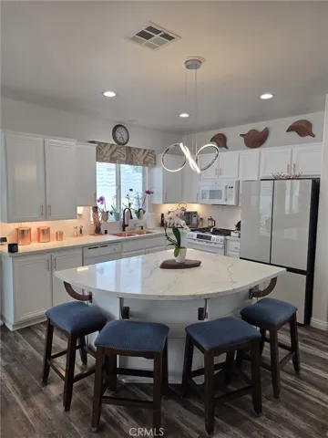 Kitchen lighted custom island