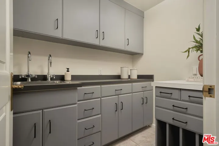 Storage room with sink