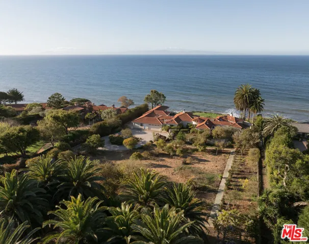 Aerial toward ocean