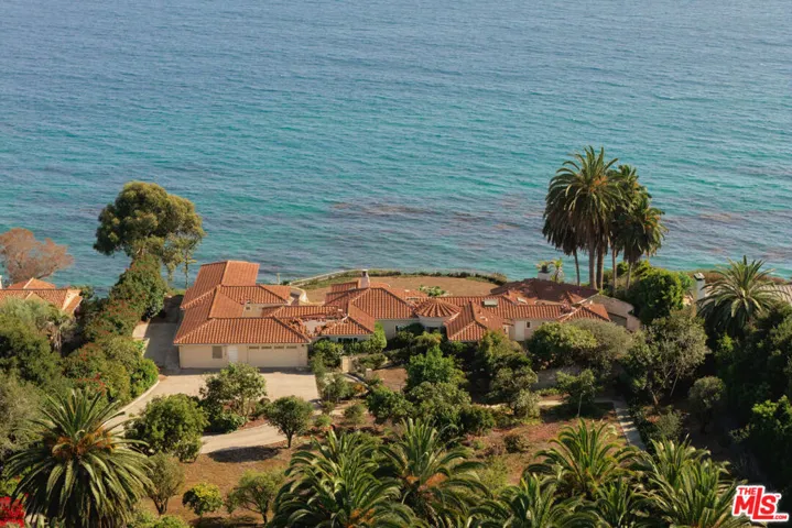 Aerial toward ocean