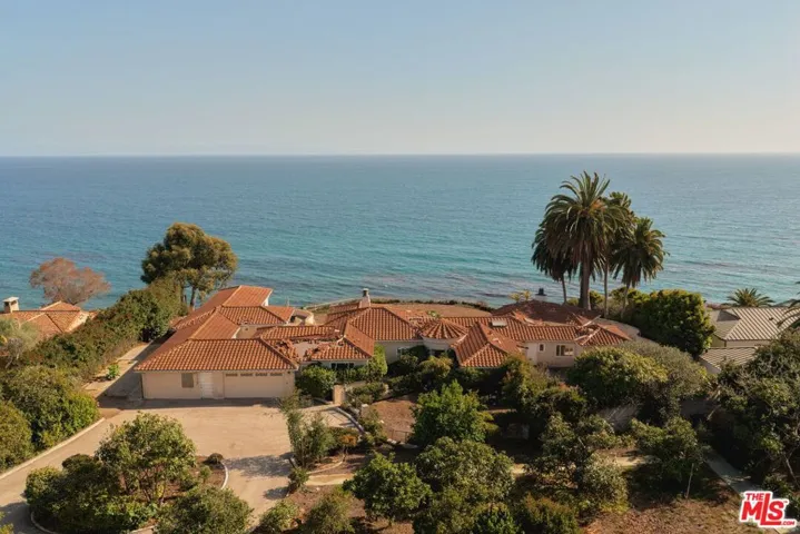 Aerial towards ocean