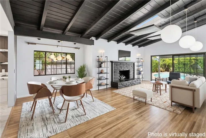 Living/Dining Virtually Staged