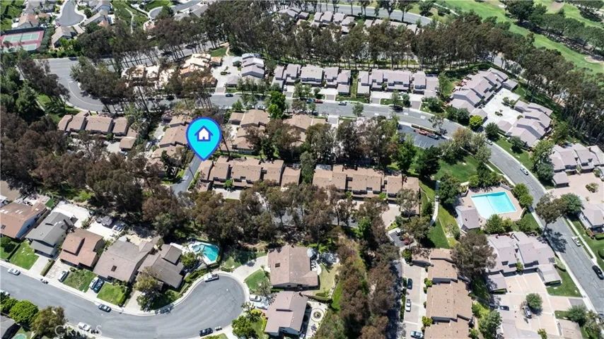 Walking distance to community pool (on right)