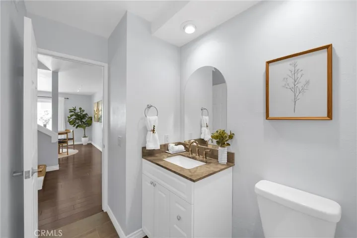 1/2 bath/powder room downstairs.