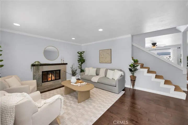 Open concept living with lots of natural light.