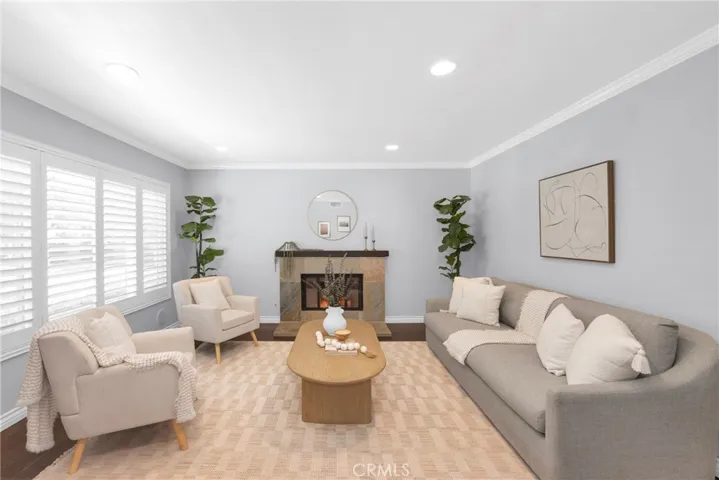Family/living room space, light and bright.