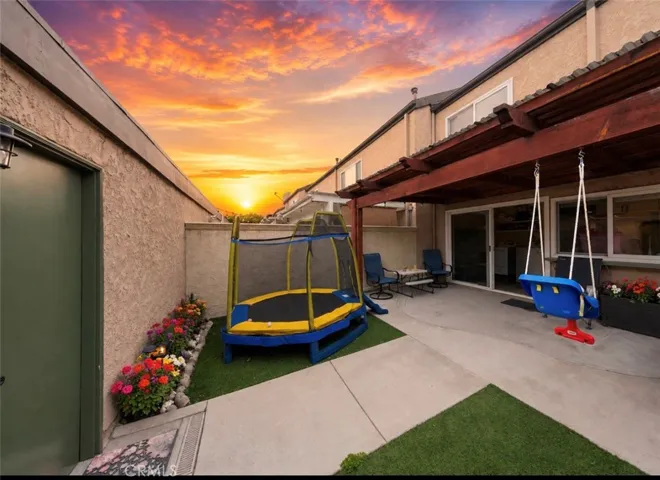AI enhanced photo - Back patio